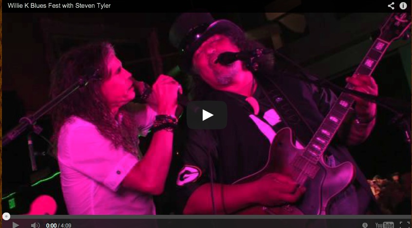 Willie K and Steven Tyler Singing Sweet Emotion
