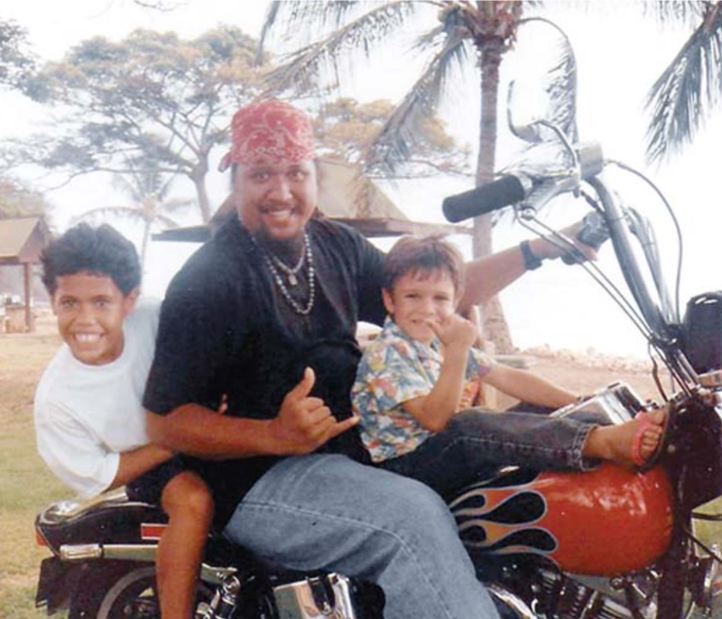 Willie K with sons